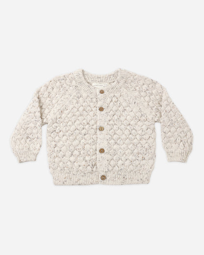 bubble knit cardigan