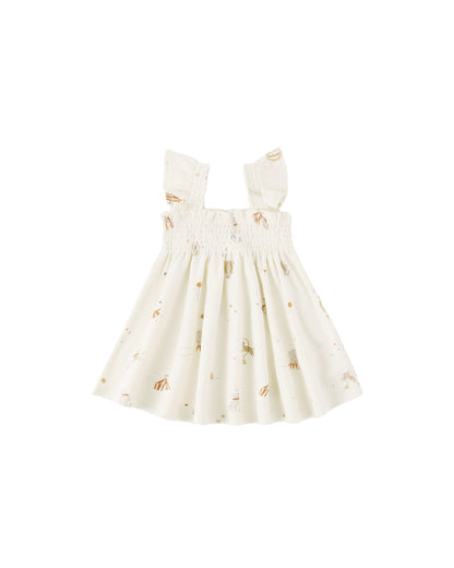 Smocked Jersey Dress