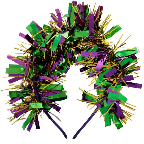 Mardi Gras Tinsel Headband