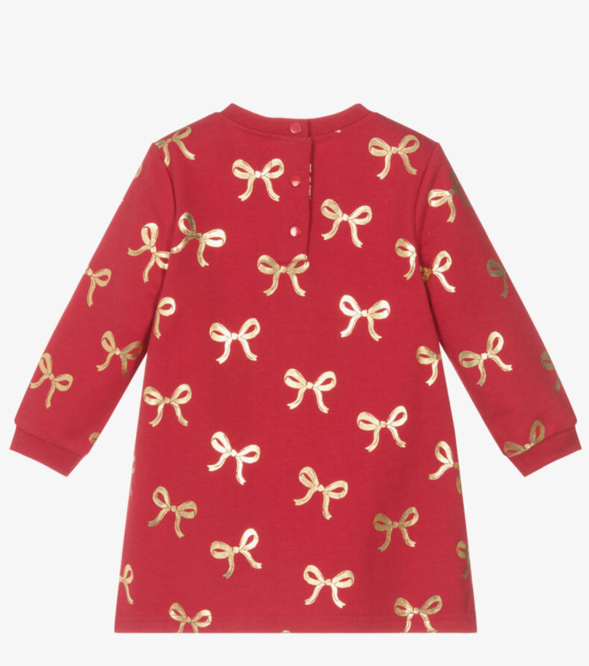 bow-foil dress