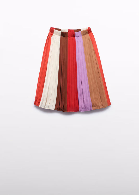 midi pleated skirt