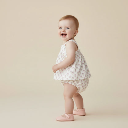 Scalloped Top & Bloomer Set