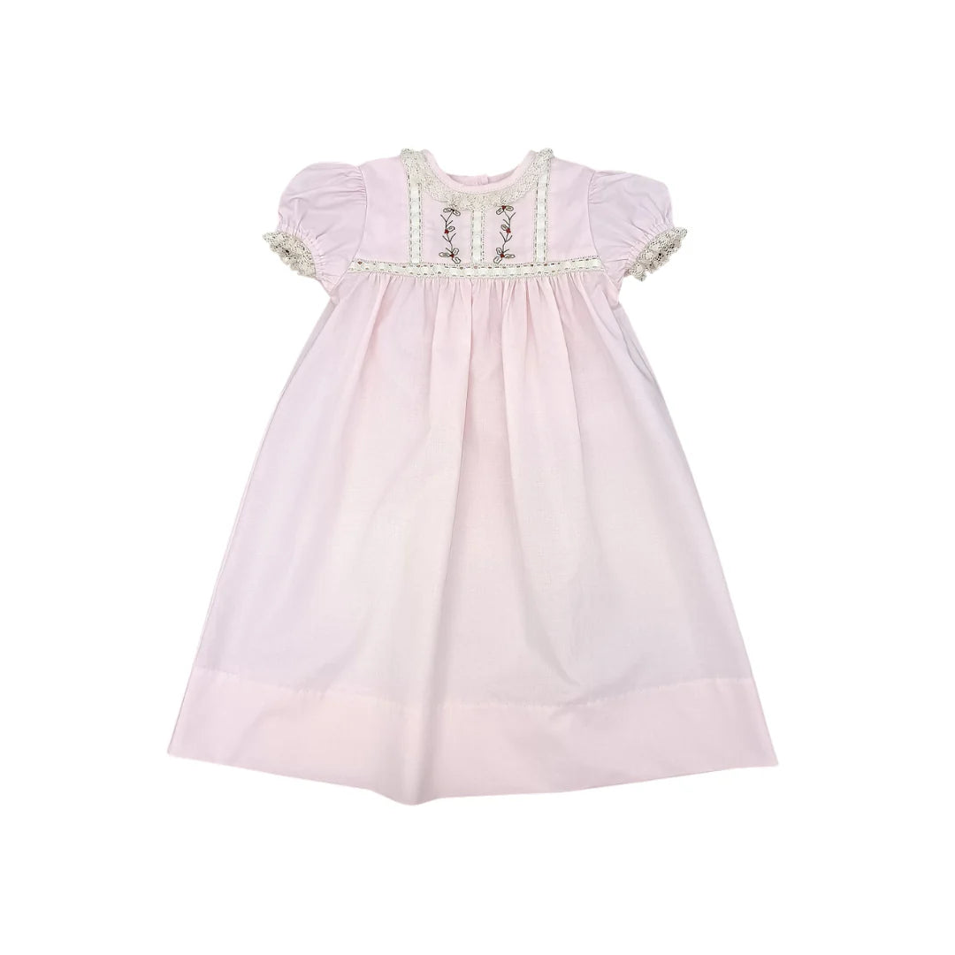 Baby Girl Elizabeth Daygown - Christmas Holly