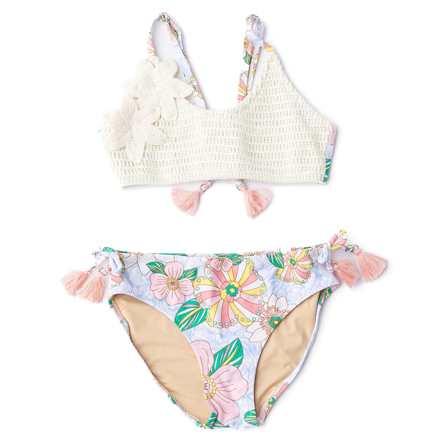 Floral Crochet Bikini | 7-16