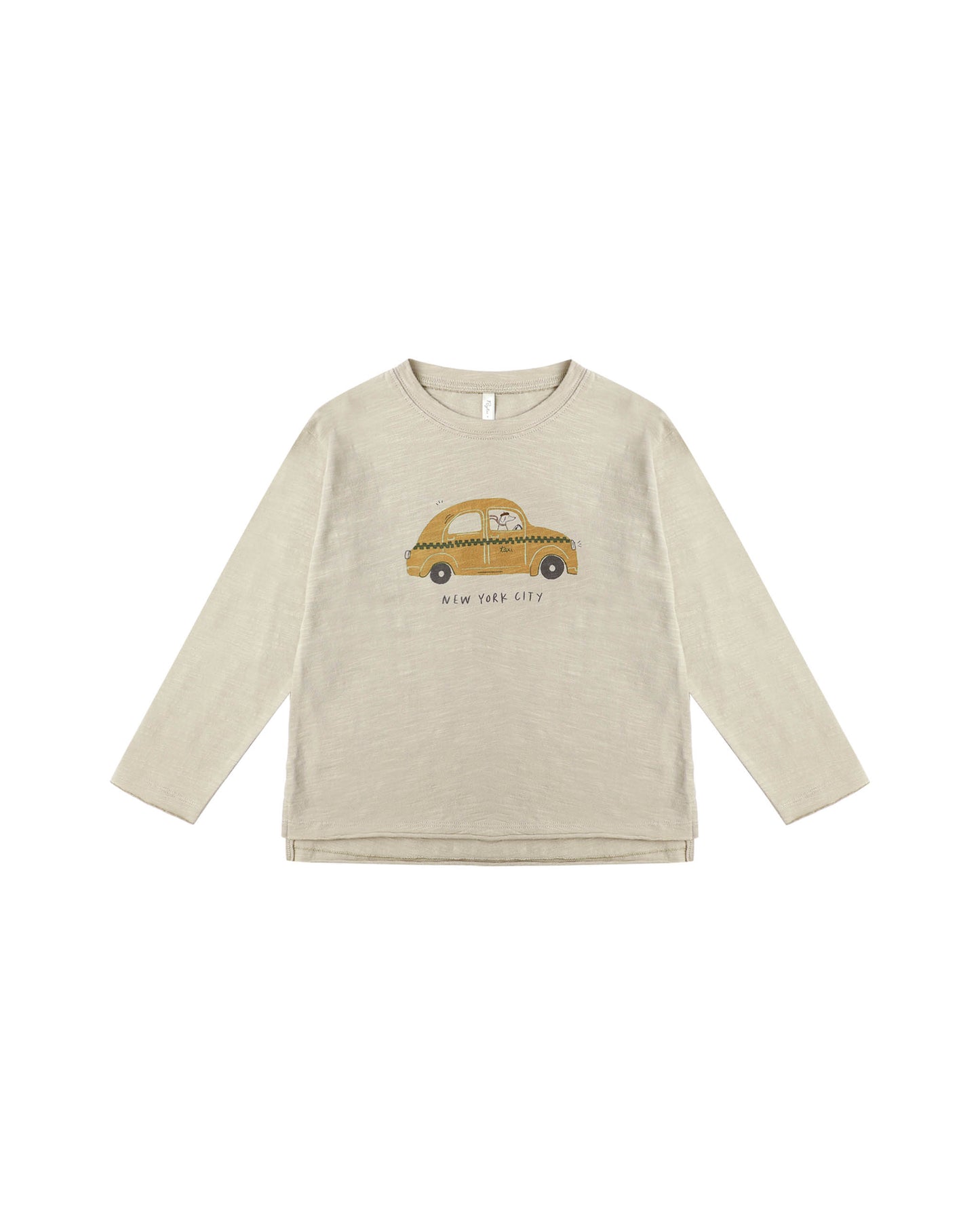 taxi raw edge l/s tee