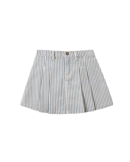 Pleated Denim Skirt | 4-7