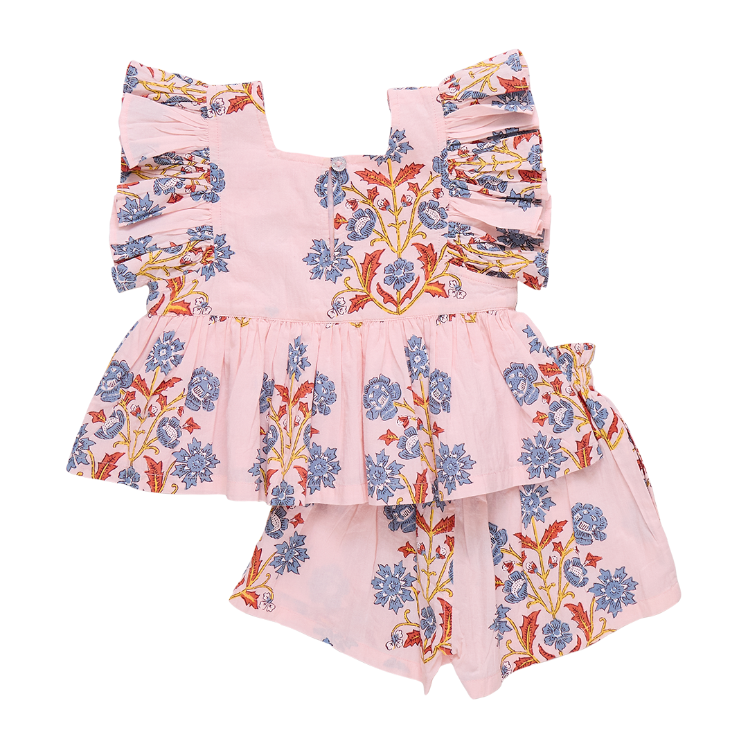 Baby Girl Elsie 2 Piece Set - Pink Provence Floral