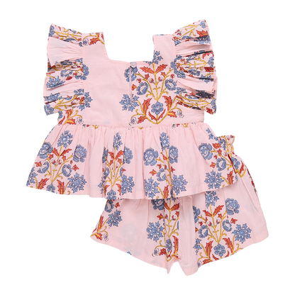 Baby Girl Elsie 2 Piece Set - Pink Provence Floral