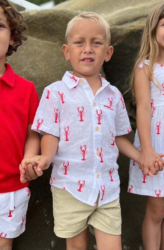 Red Lobster Print Shirt
