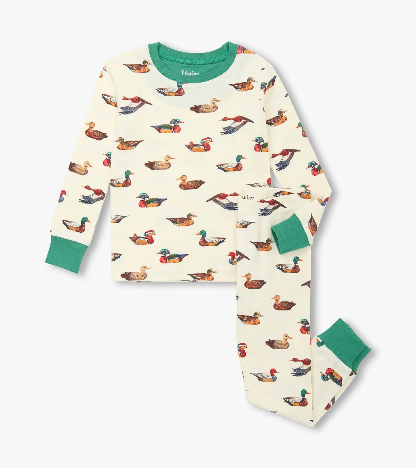 duck decoy cotton pajama set