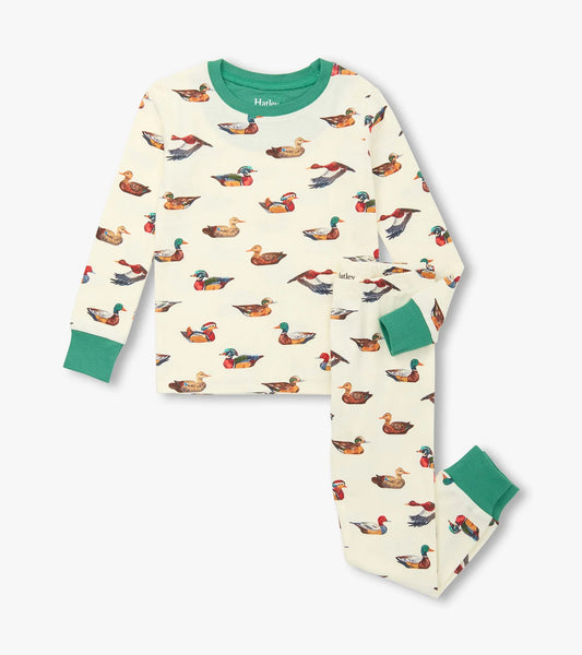duck decoy cotton pajama set