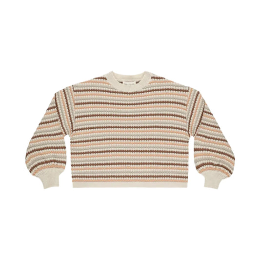 Girls Honeycomb Stripe Sweater | 7-16