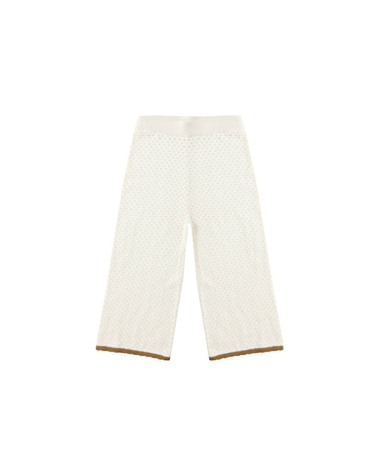 pointelle knit pant