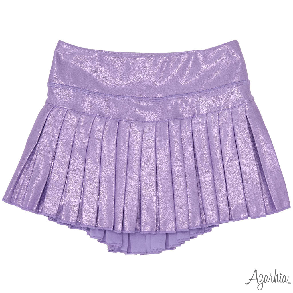 Mini Pleated Shimmer Skort