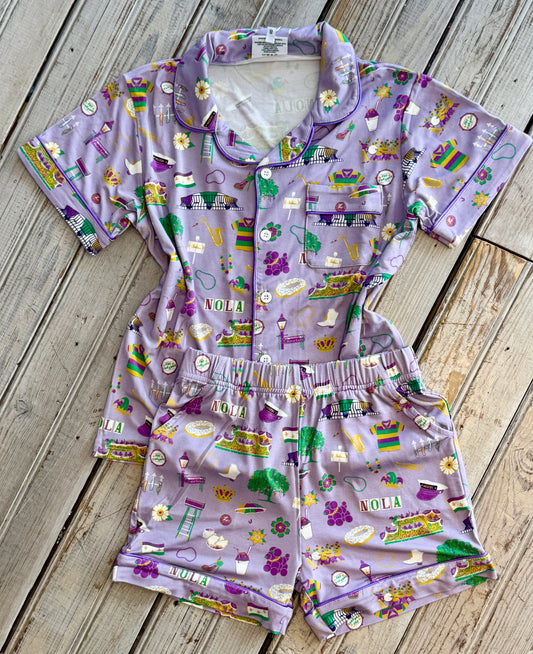 Kids Nola Icons PJ Set