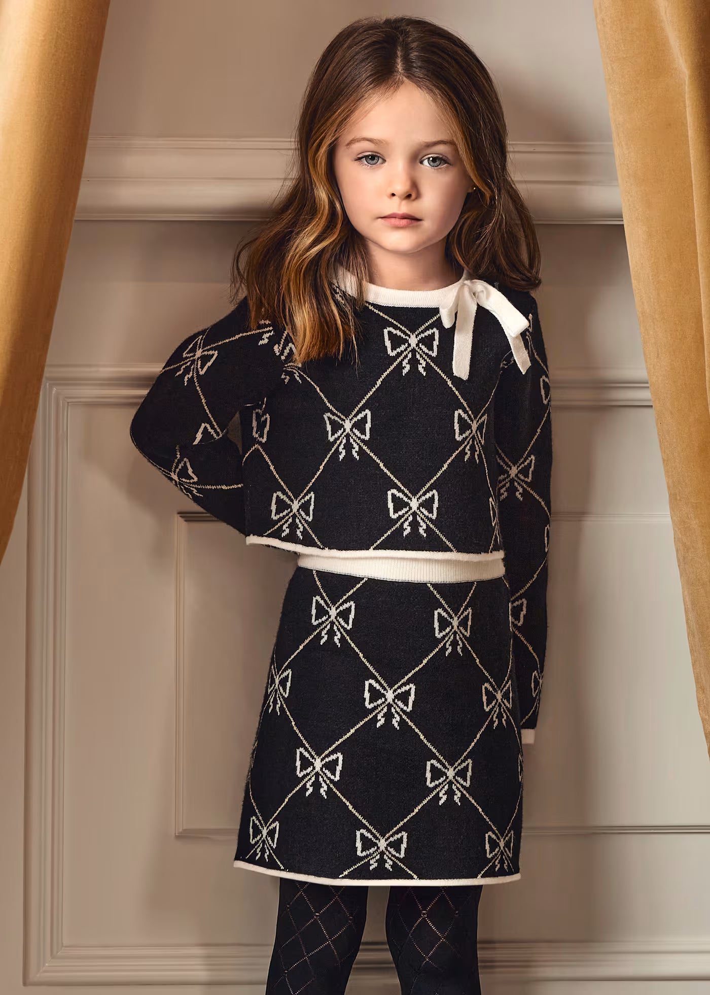 tricot skirt set
