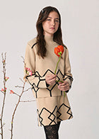 5.763 cross pattern short set