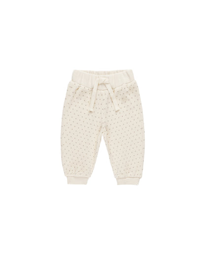 Baby Girl Velour Relaxed Polka Dot Sweatpants