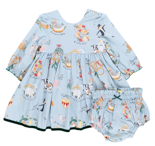 Baby Girl Amma Dress Set - 12 Days of Christmas