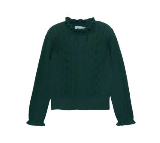 Girls Abel and Lula Dark Green Sweater | 2-6