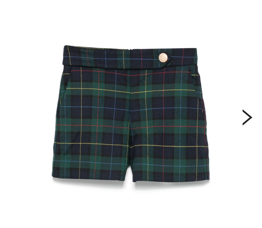 Girls Plaid Shorts ( 7-16 )