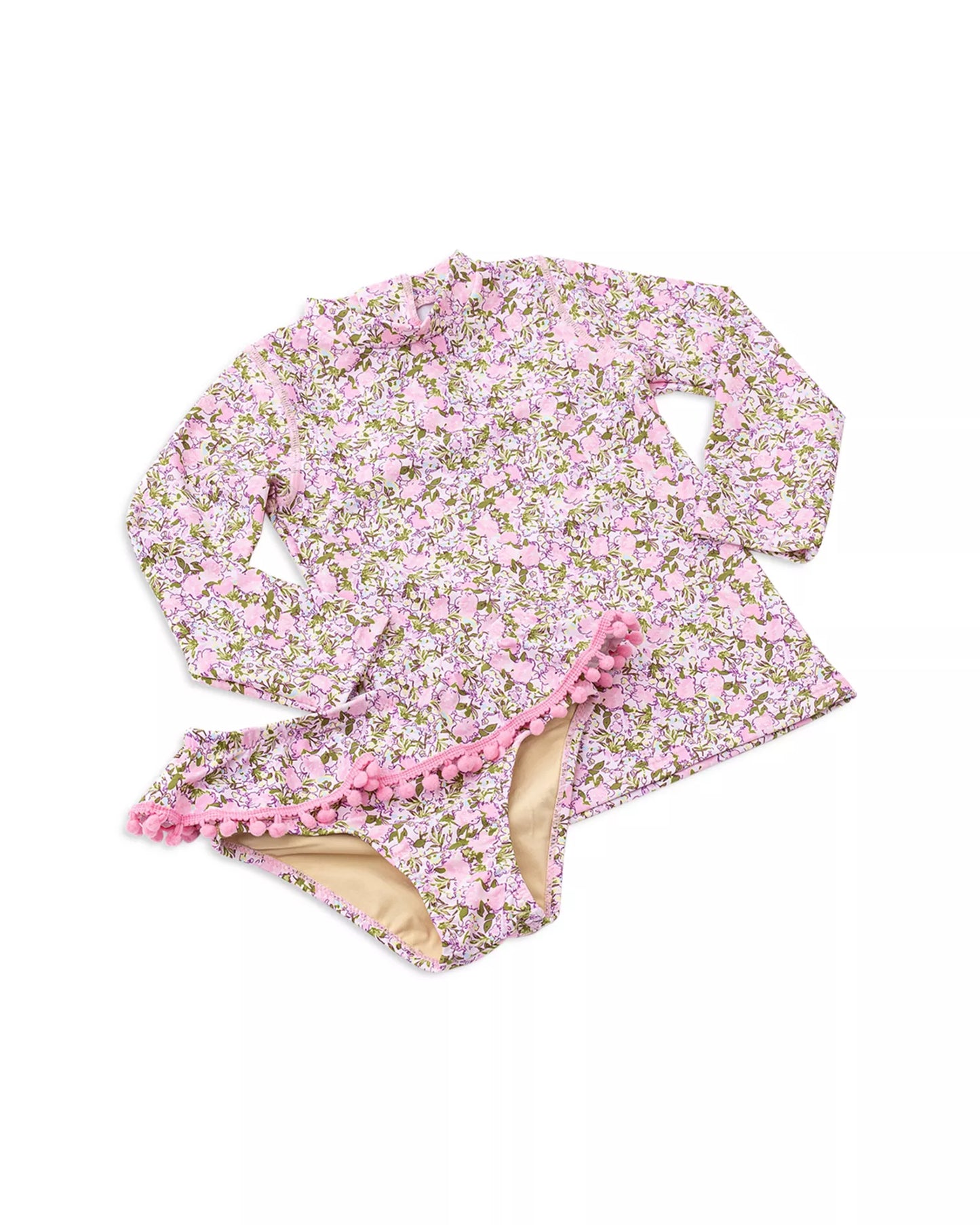 Floral Rashguard Swim Set (2T-6)