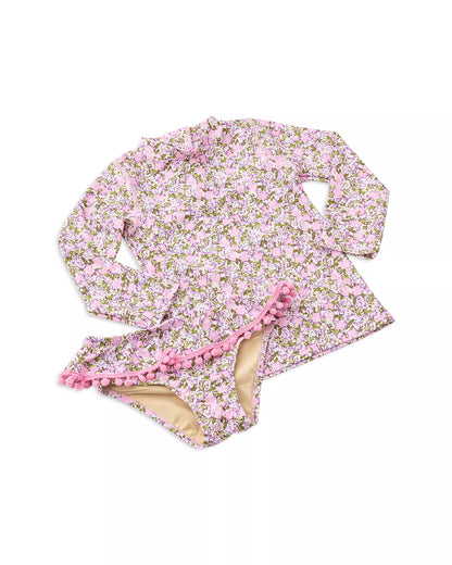 Floral Rashguard Swim Set (2T-6)