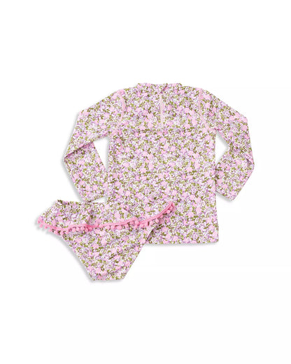 Floral Rashguard Swim Set (2T-6)
