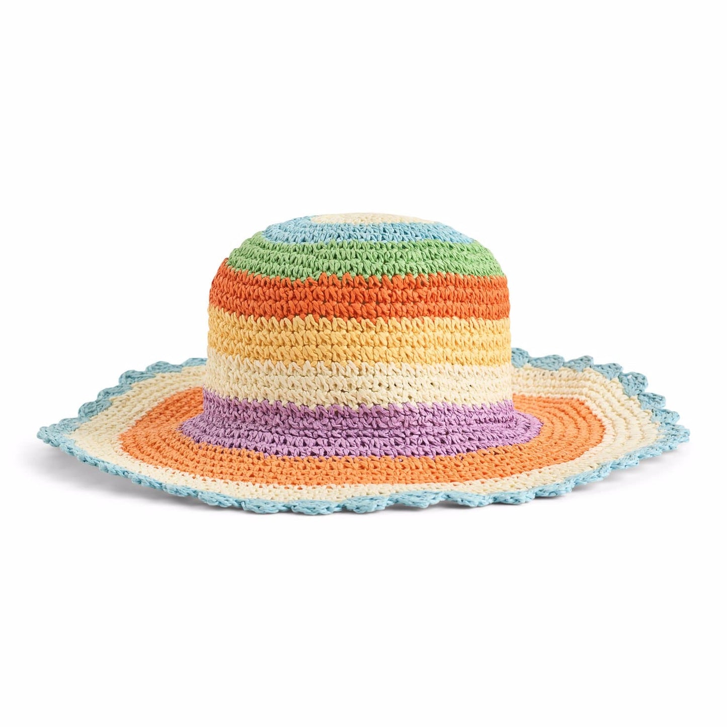 Scallop Straw Jr. Hat