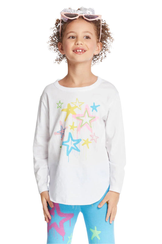 Girls Super Star Long Sleeve Tee | 2-6