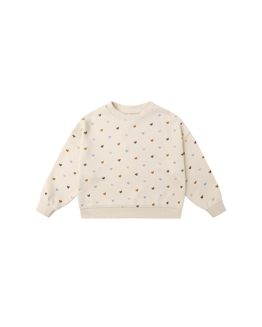 hearts boxy pullover