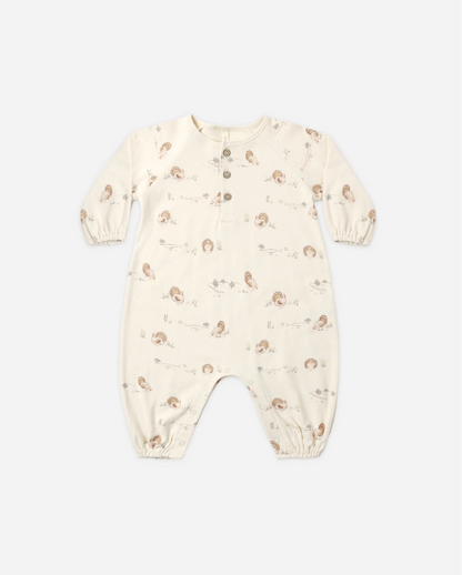 henley bubble jumpsuit