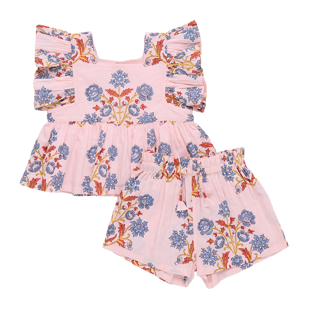 Baby Girl Elsie 2 Piece Set - Pink Provence Floral