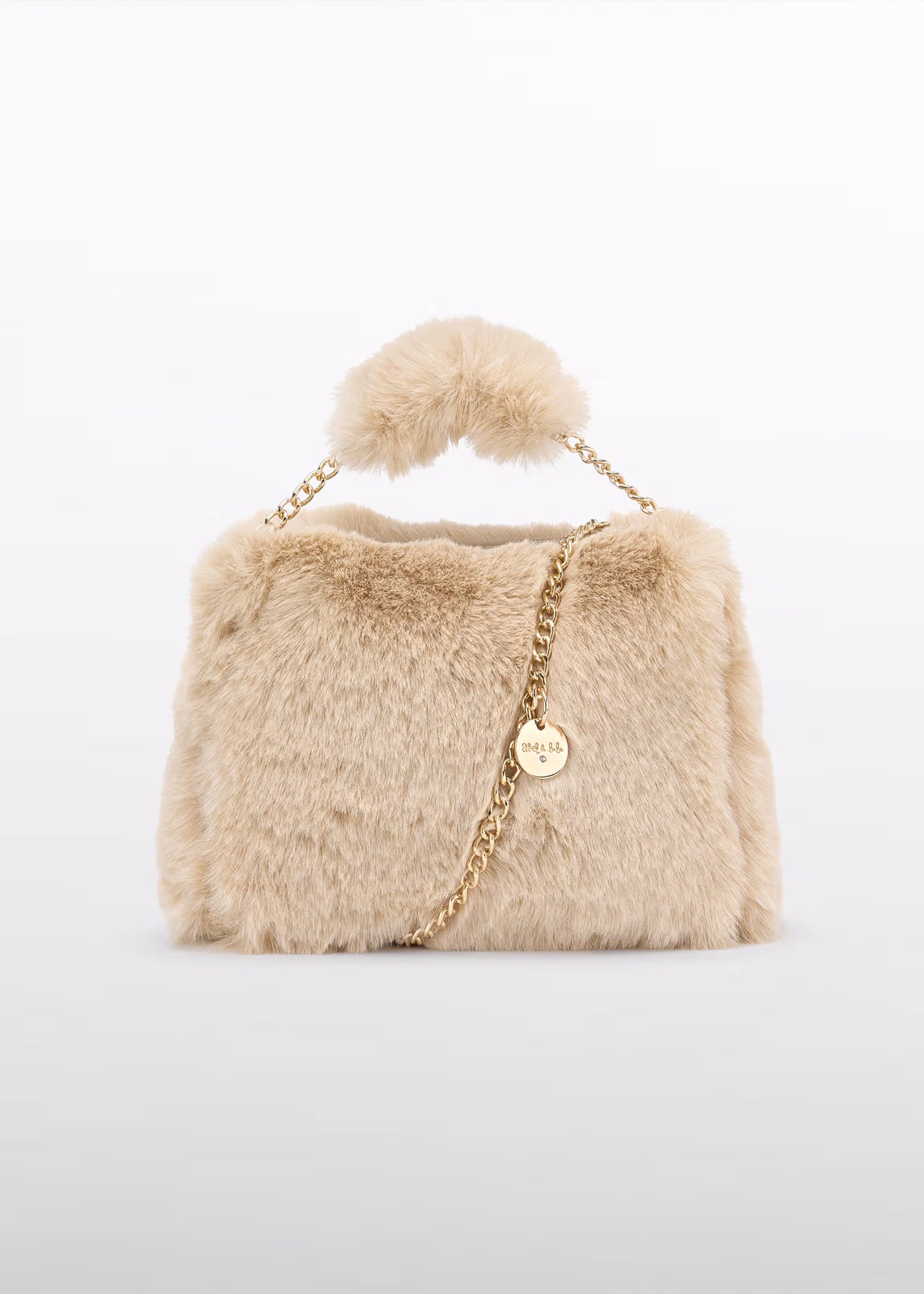 faux-fur handbag