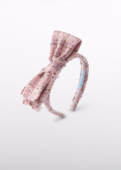 bowtie tweed headband
