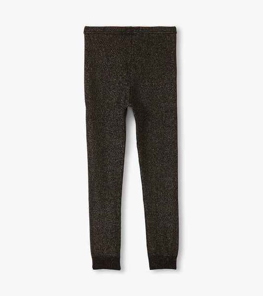 black glitter tights
