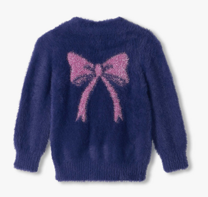 fuzzy cardigan