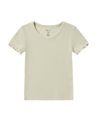 ribbed basic tee