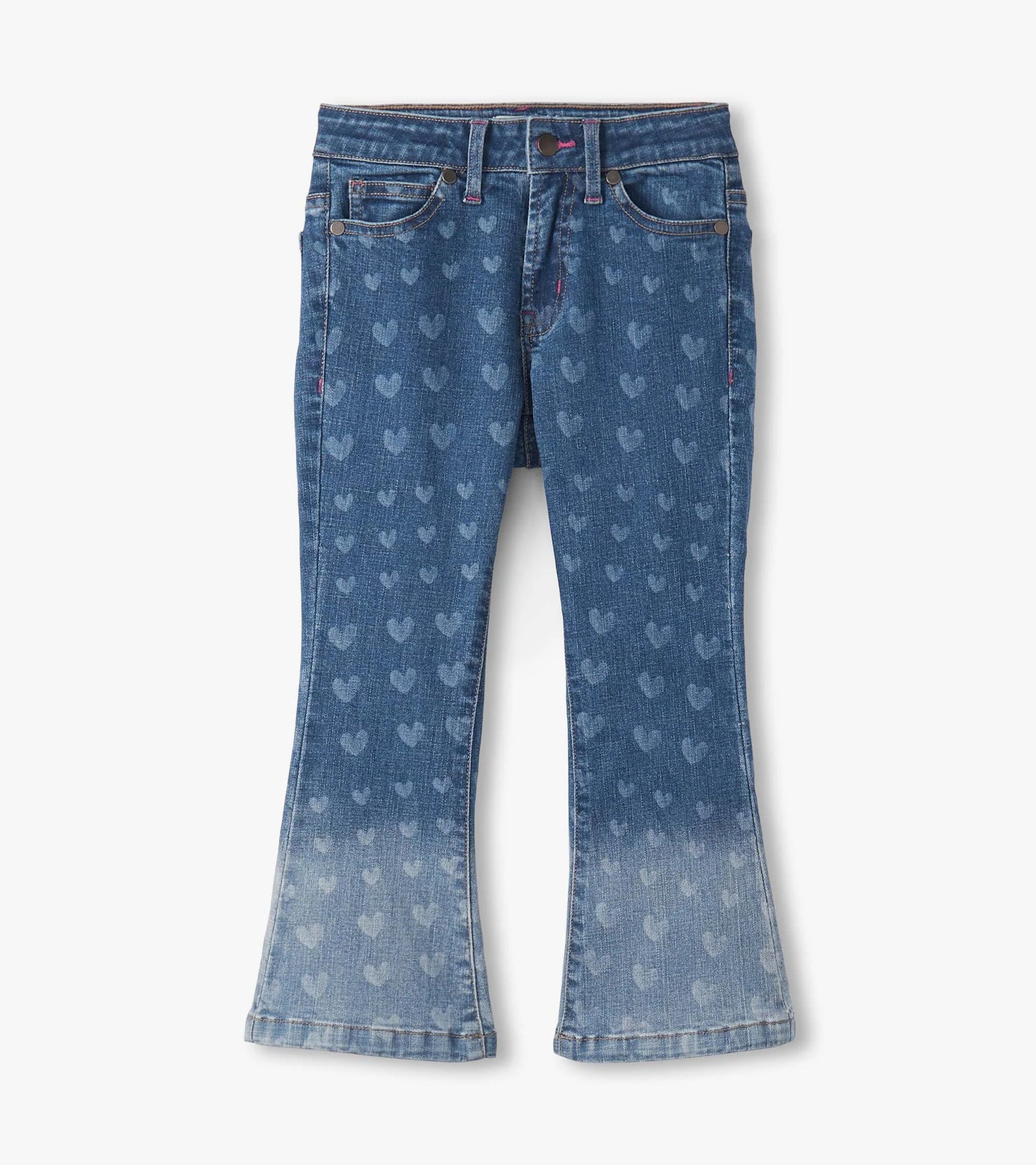 hearts flared leg denim