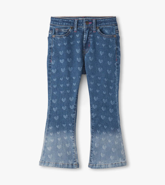 hearts flared leg denim