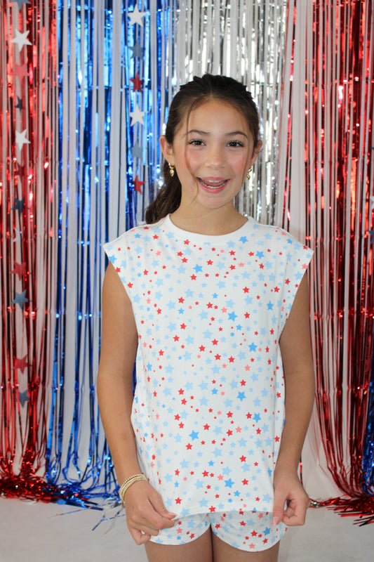 Stars All Over Americana Top