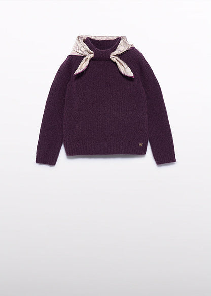 5.881 scarf detail sweater