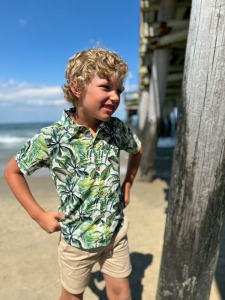 Green Palm Printed Shirt