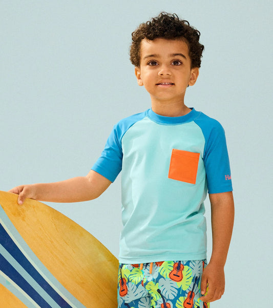 Blue Short Sleeve Rashguard | 2-12