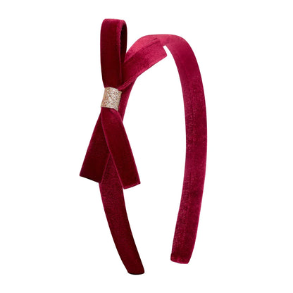 violet bow headband