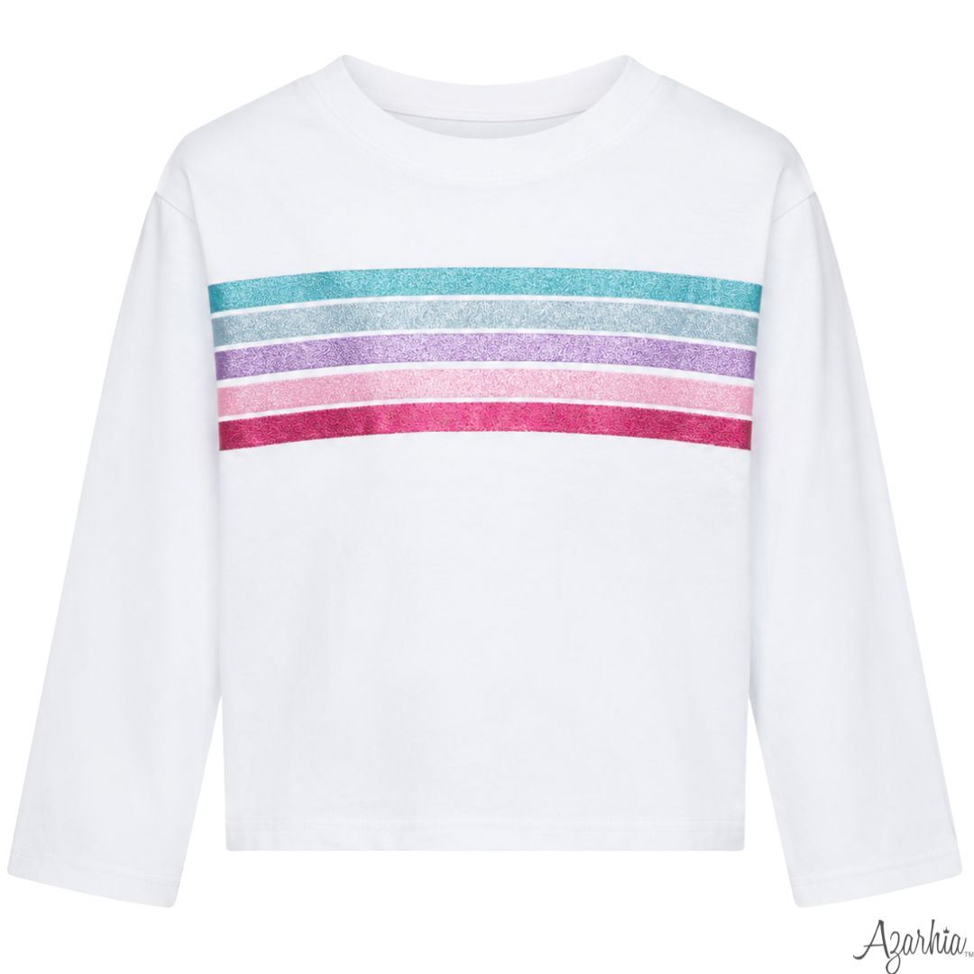 Glitter Fall Lines L/S Boxy T