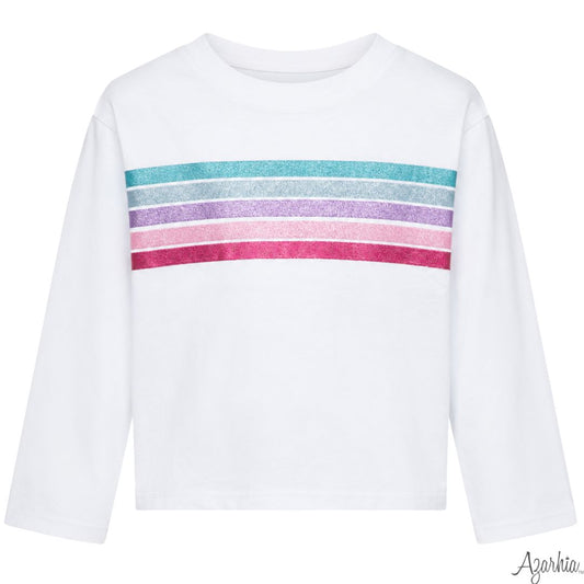 Glitter Fall Lines L/S Boxy T