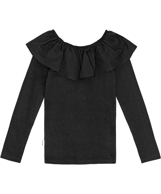 Girls Renate Long Sleeved Ruffle Tee | 7-16