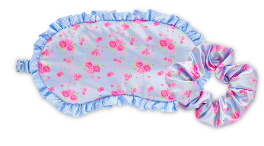 ditsy eye mask & scrunchie
