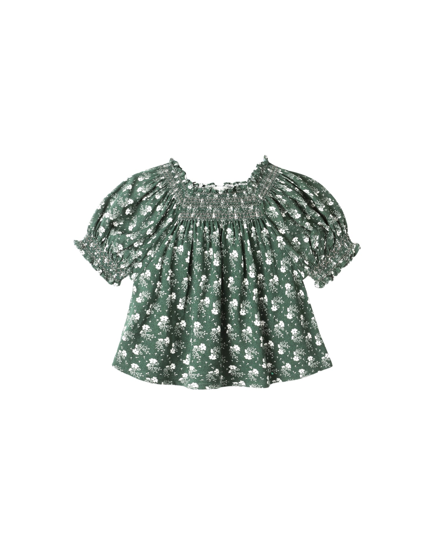 green ditsy ada blouse